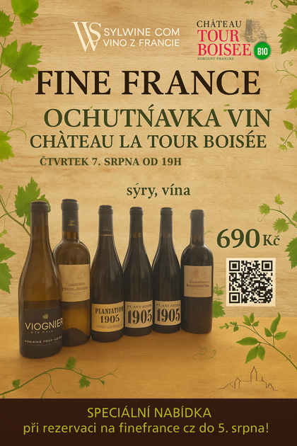 ČTVRTEK 7. SRPNA : ochutnávka Bio Vín : Château La tour Boisée