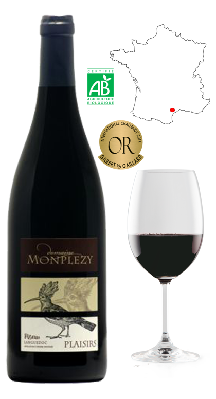 Plaisirs (červené) 2024, Domaine Monplezy