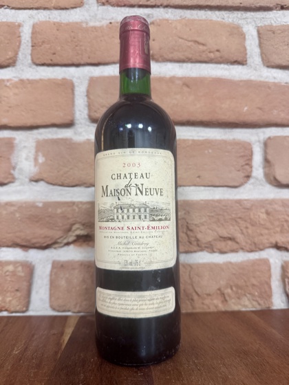 Montagne Saint-émilion : Château de maison neuve 2003